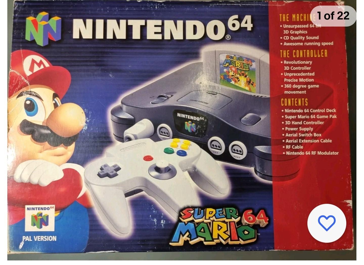 Super Mario 64 on the Nintendo 64